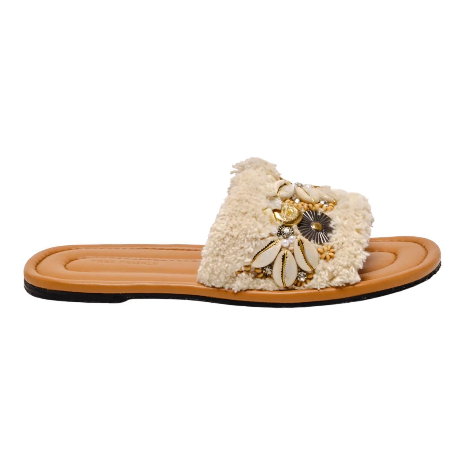 New Free People Women's Shipwreck Surf Sandals In Chalk